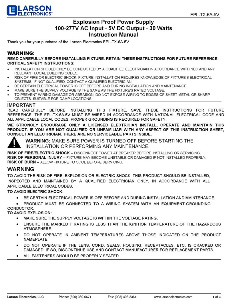 Larson Electronics EPL-TX-6A-5V instruction manual
