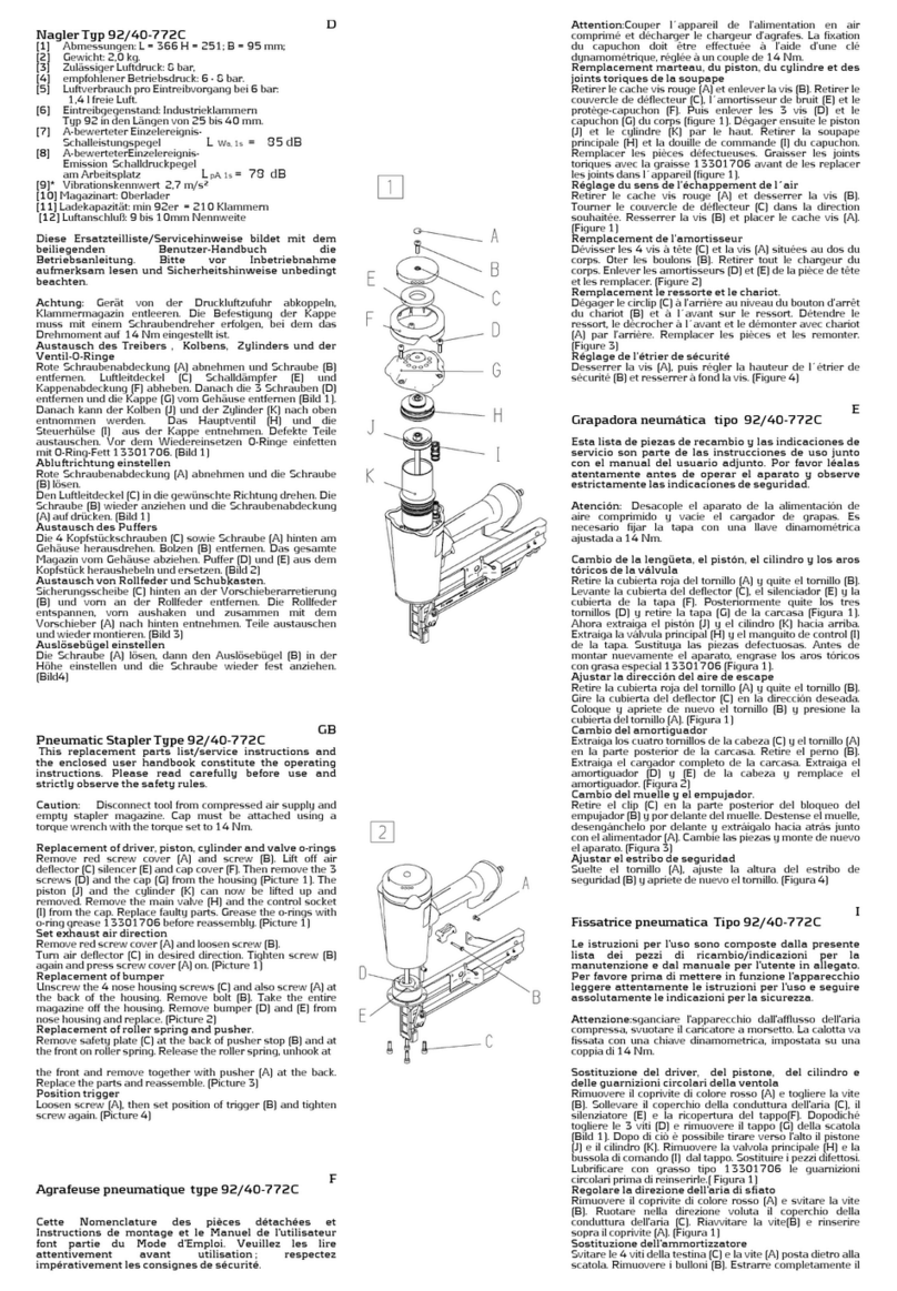 BEA 92/40-772C instructions
