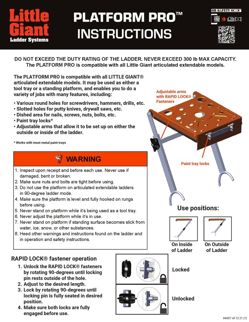 Little Giant PLATFORM PRO 10170 instructions