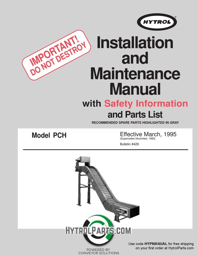 HYTROL PCH Installation and maintenance manual