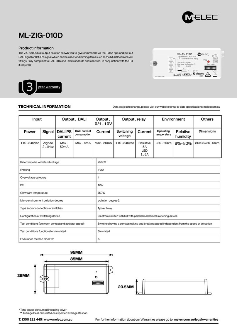 M-Elec ML-ZIG-010D manual