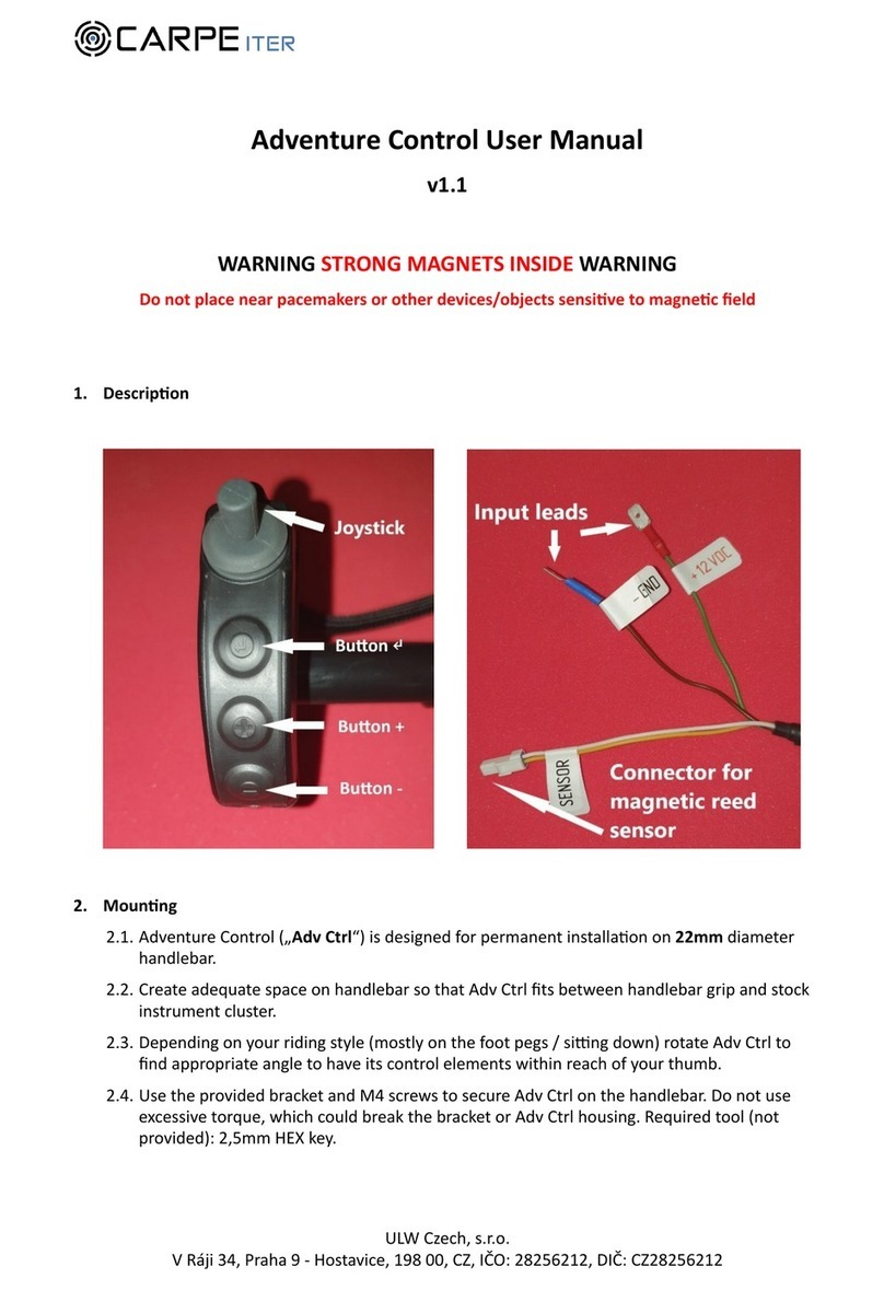 Carpe Iter Adventure Control user manual