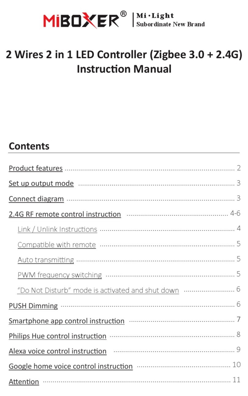 Mi-Light MiBOXER LC2-ZR User manual