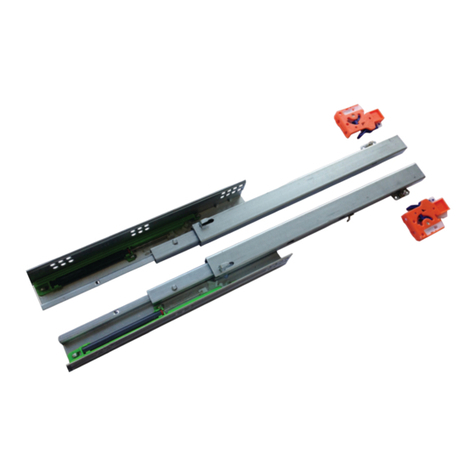 Gelmar Undermount Runner with Soft Close 7060 installation guide Gelmar Undermount Runner with Soft Close 7060 installation guide