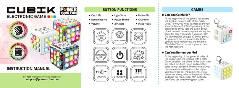 Power Your Fun CUBIK instruction manual