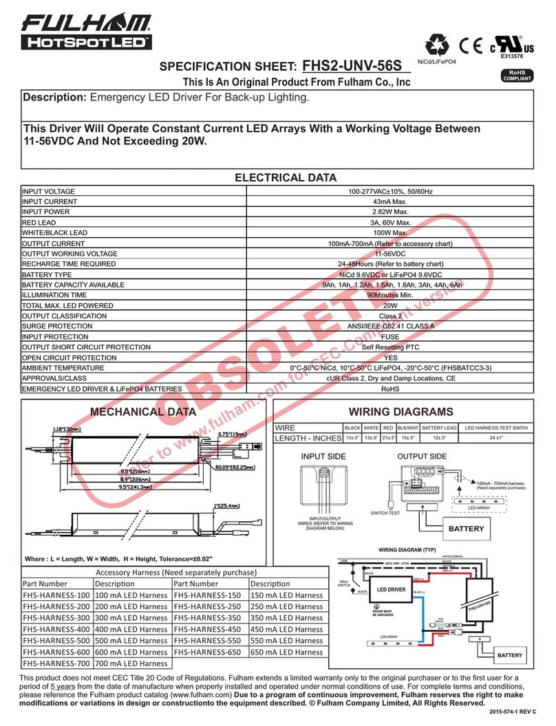 Fulham FHS2-UNV-56S General installation guidelines