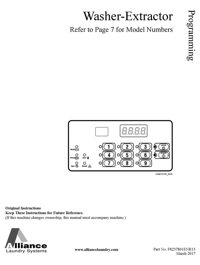 Alliance Laundry Systems CCN020HNF User manual
