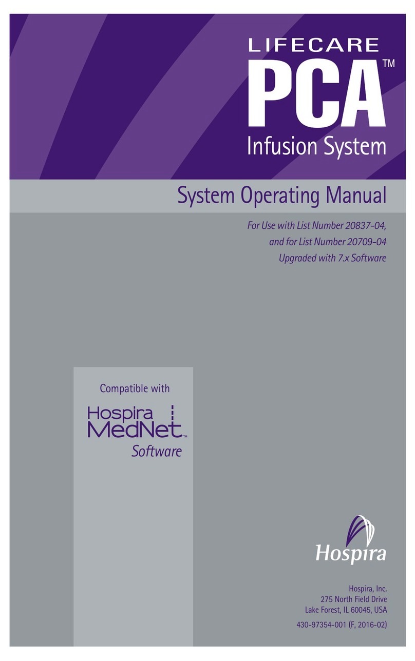 Hospira LifeCare PCA Infusion System User manual