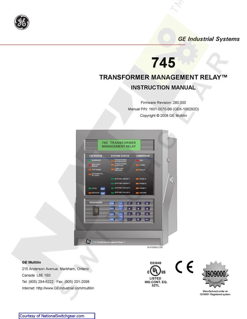 GE TRANSFORMER MANAGEMENT RELAY 745 instruction manual GE TRANSFORMER MANAGEMENT RELAY 745 instruction manual