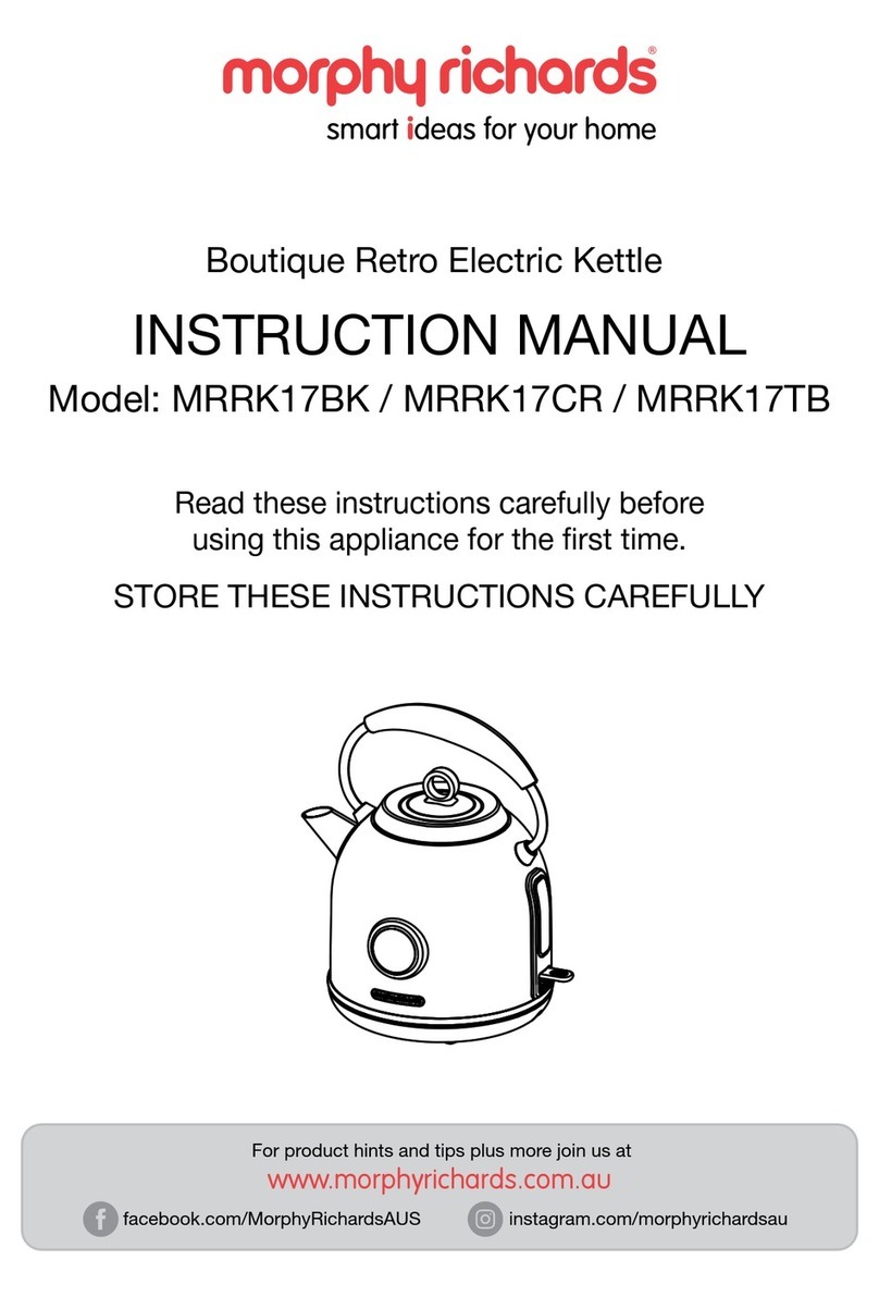 Morphy Richards MRRK17BK User manual