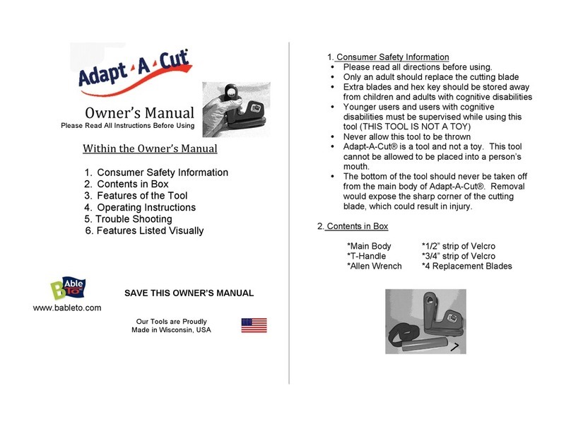 b able to Adapt-A-Cut owner's manual