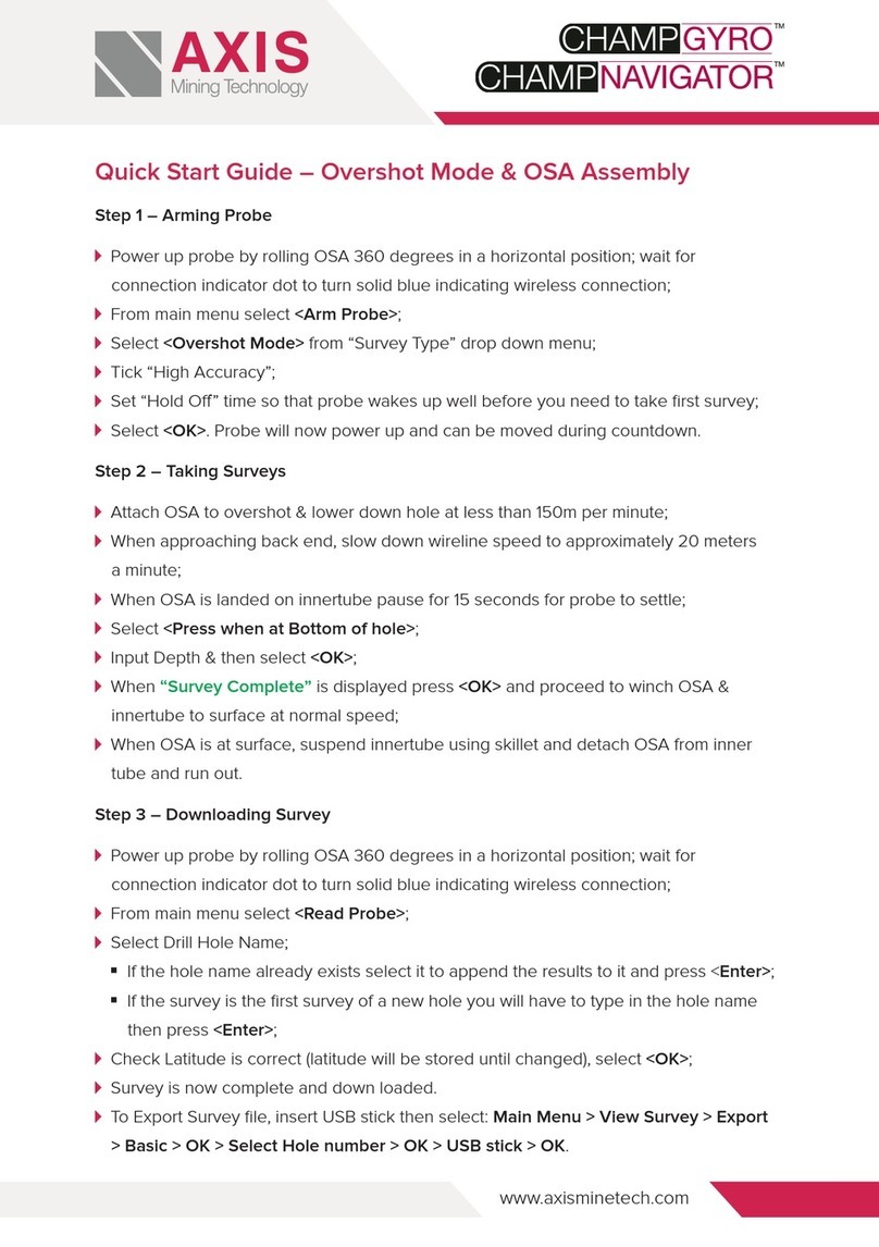 Axis CHAMPGYRO quick start guide