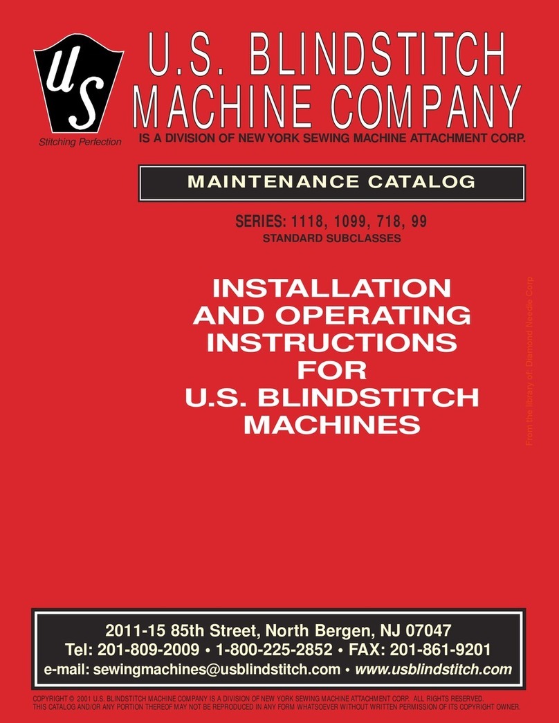 U.S. BLIND STITCH 1118 Series Installation and operating instructions U.S. BLIND STITCH 1118 Series Installation and operating instructions