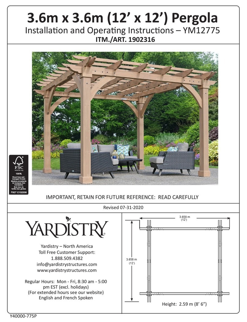 Yardistry 1902316 User manual