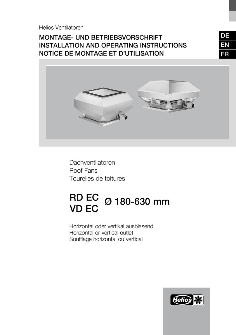 Helios RD EC Series Installation and operating instructions