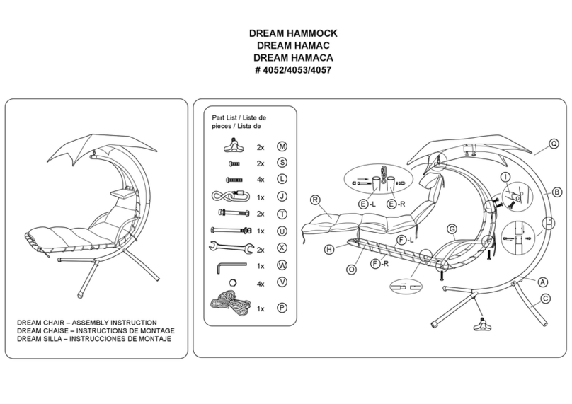 Dream Hammock 4052 Assembly instruction