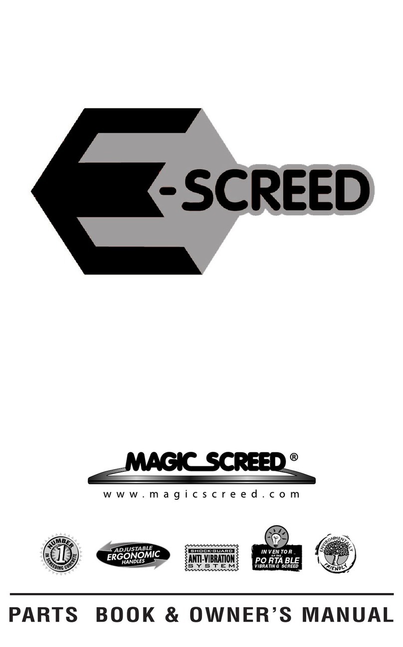 MAGIC SCREED E-Screed HDE-1010 owner's manual
