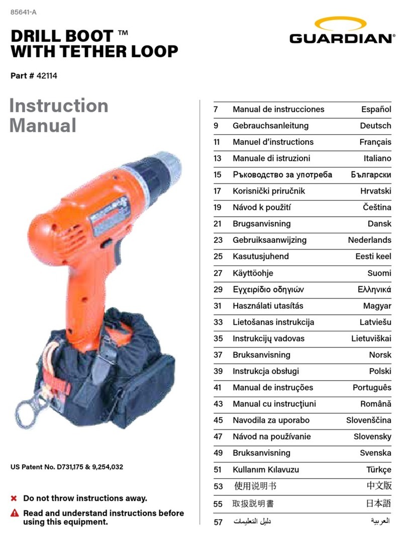 Guardian DRILL BOOT 42114 instruction manual