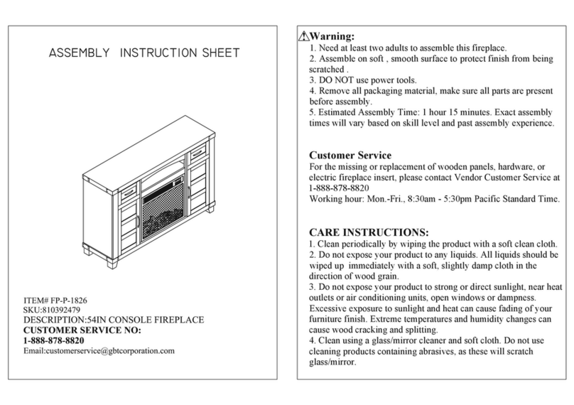 GBT FP-P-1826 Assembly instruction sheet