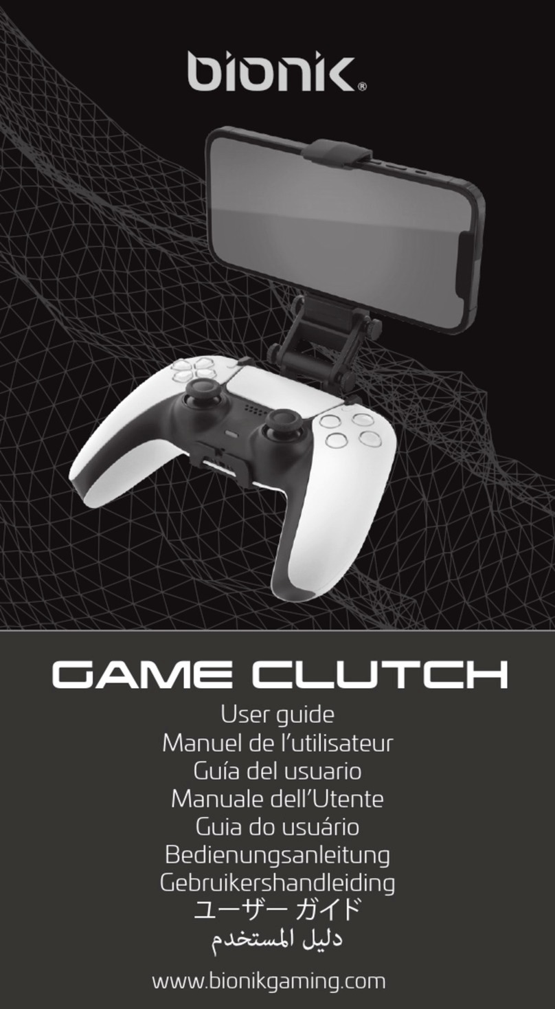 Bionik GAME CLUTCH User manual