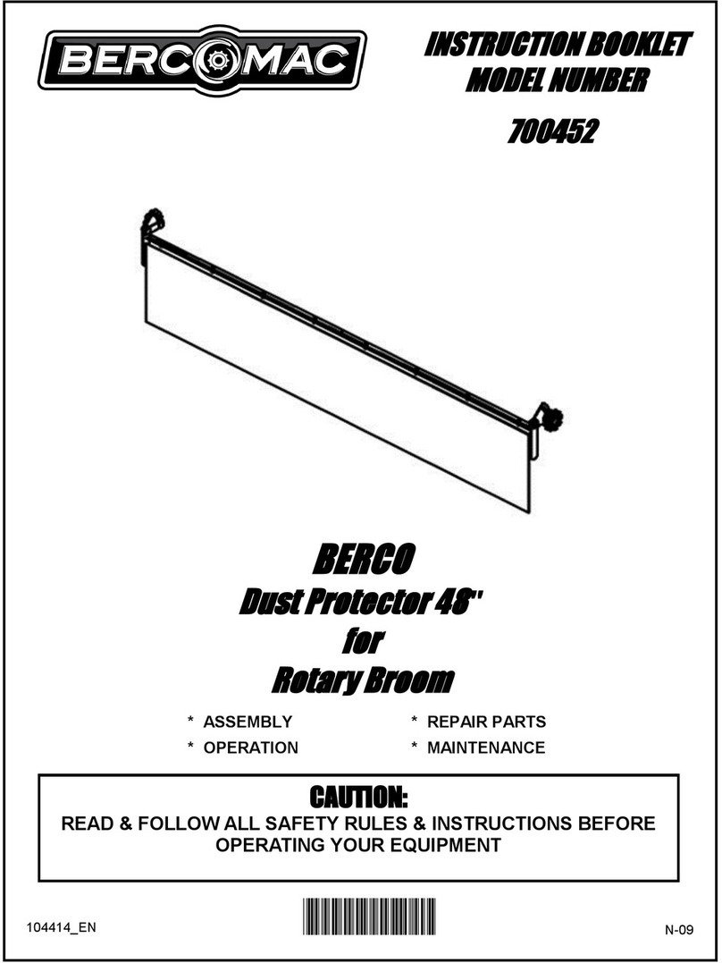 Bercomac 700452 Instruction booklet