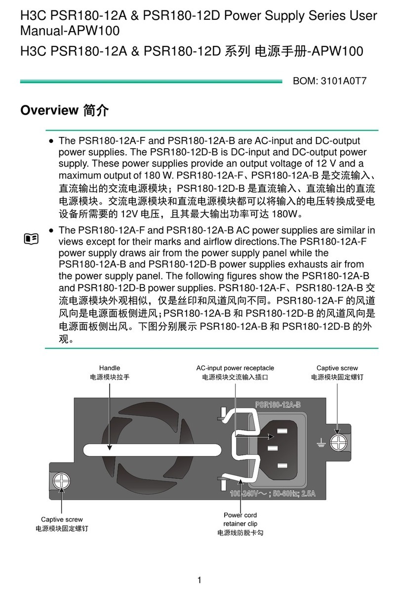 H3C PSR180-12A user manual