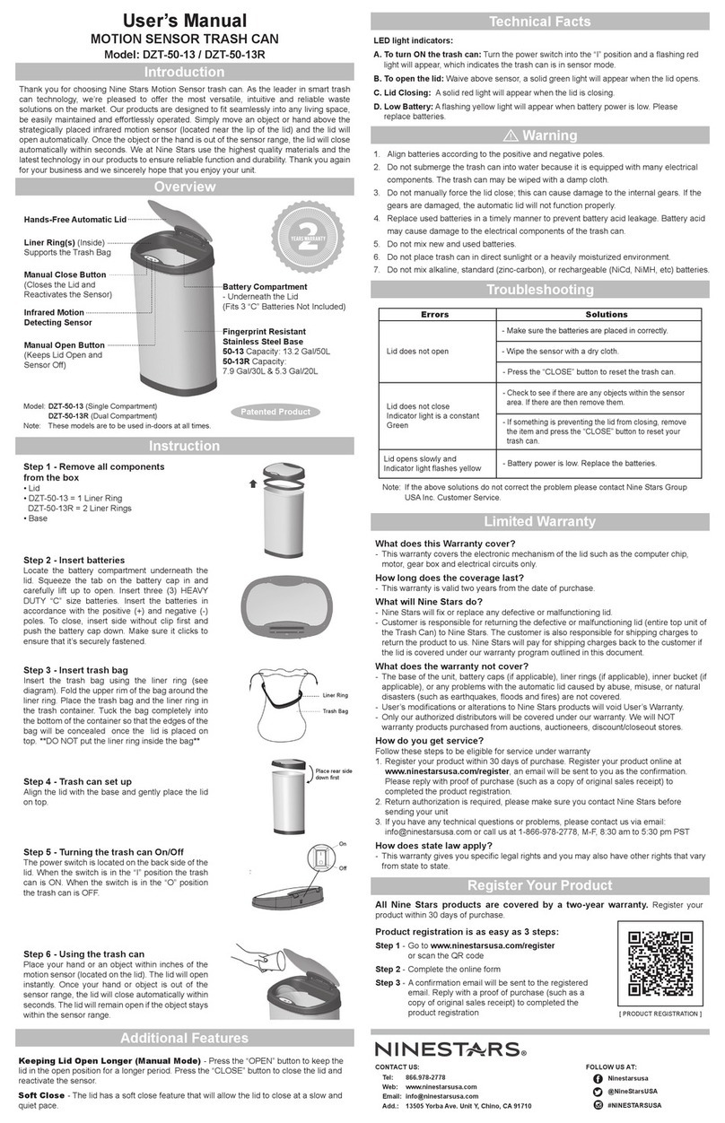 Ninestars DZT-50-13 user manual