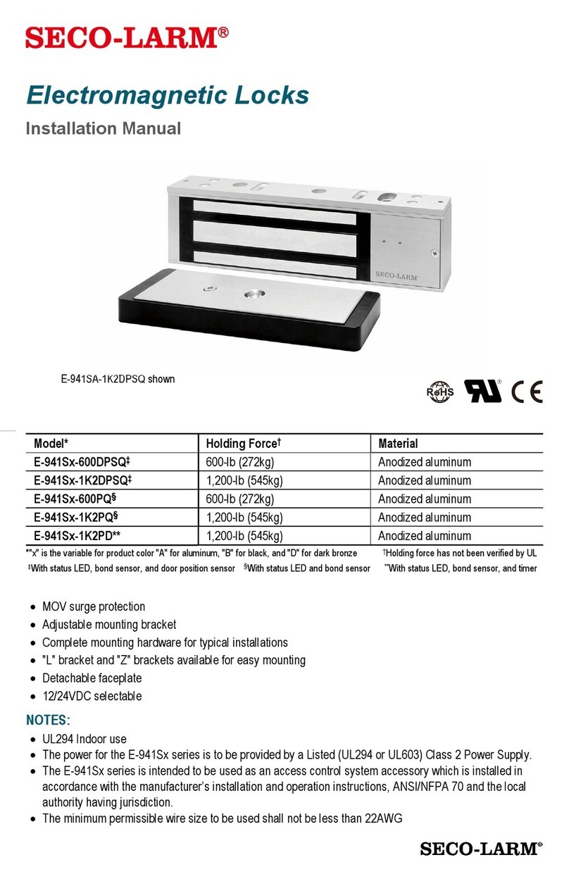 SECO-LARM E-941S 600DPSQ Series User manual SECO-LARM E-941S 600DPSQ Series User manual