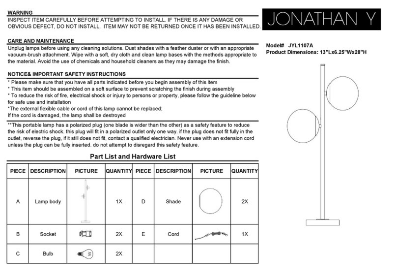 JONATHAN Y JYL1107A User manual