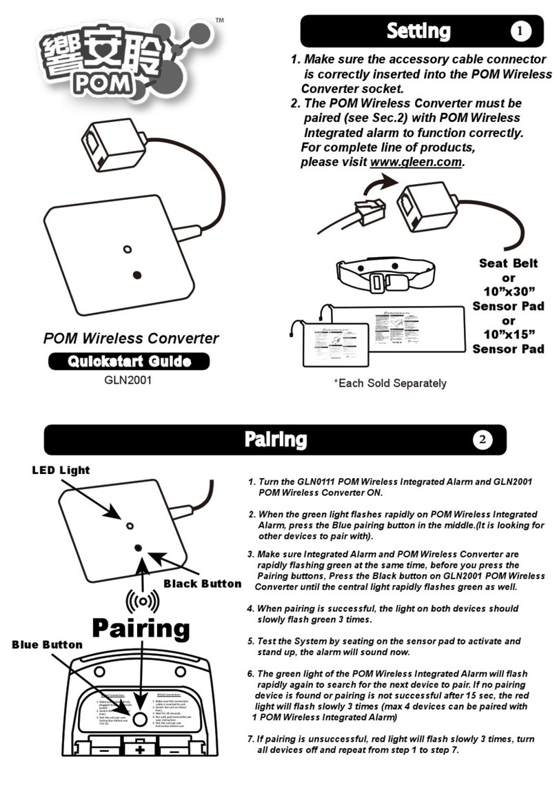 GLEENMED POM GLN2001 quick start guide