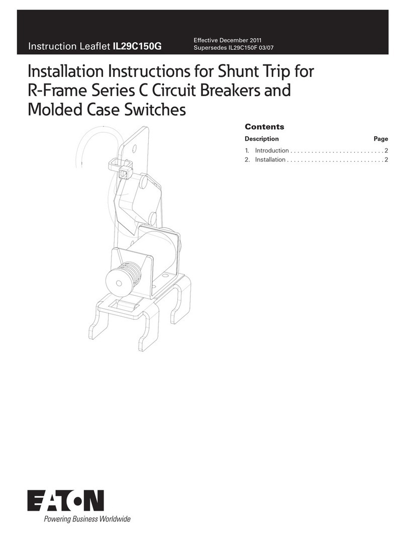 Eaton R-Frame Series installation instructions