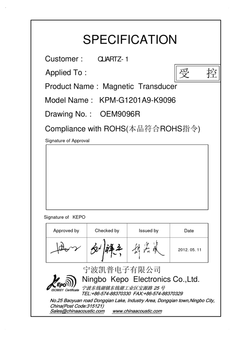 KEPO KPM-G1201A9-K9096 manual