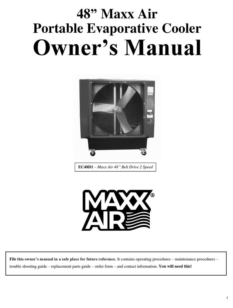Maxxair EC48D1 owner's manual
