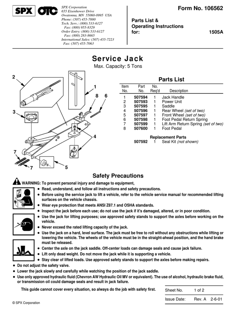 SPX OTC 1505A User manual