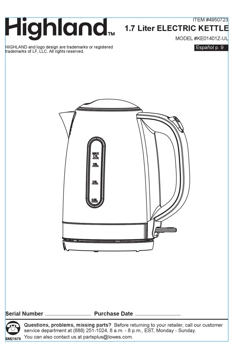 Highland KE01401Z-UL manual