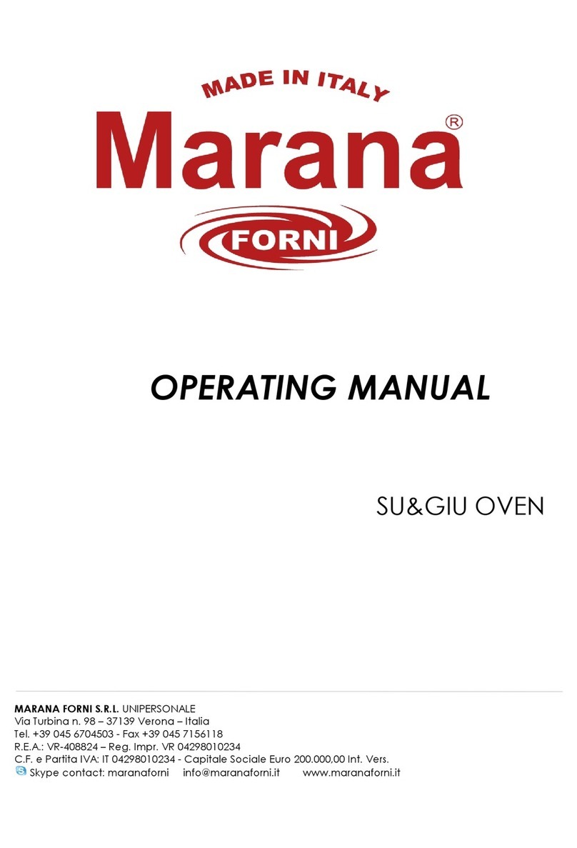 MARANA Forni SU&GIU 85 operating manual