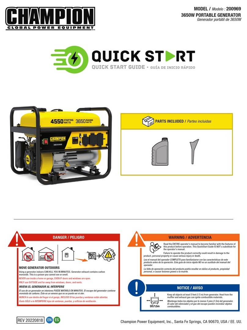 Champion 200969 User manual
