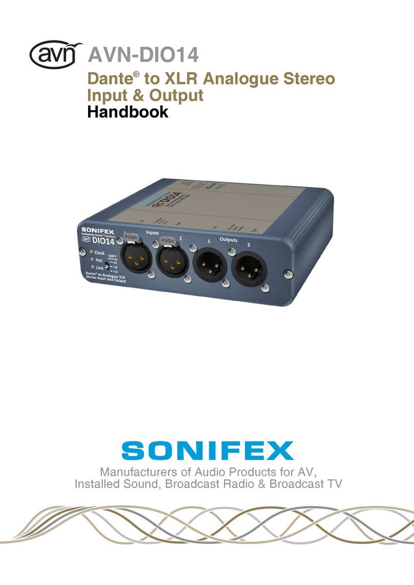 Sonifex AVN-DIO14 User manual