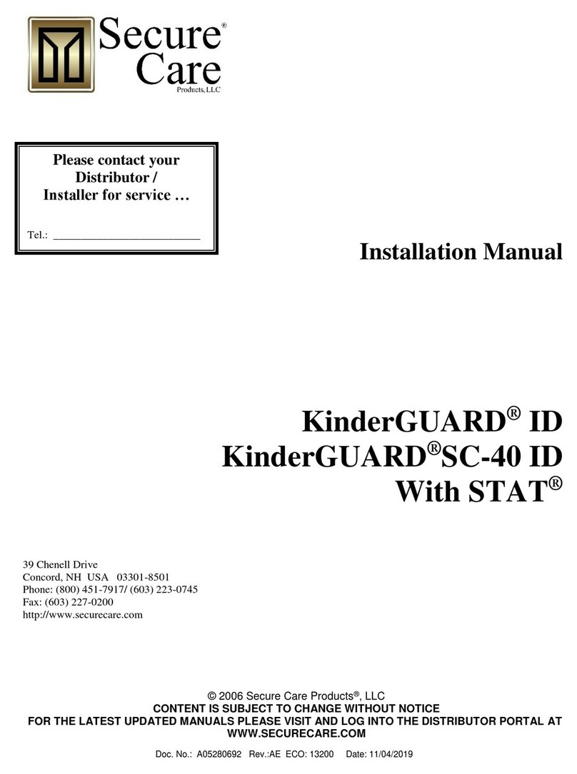 Secure Care KinderGUARD ID User manual