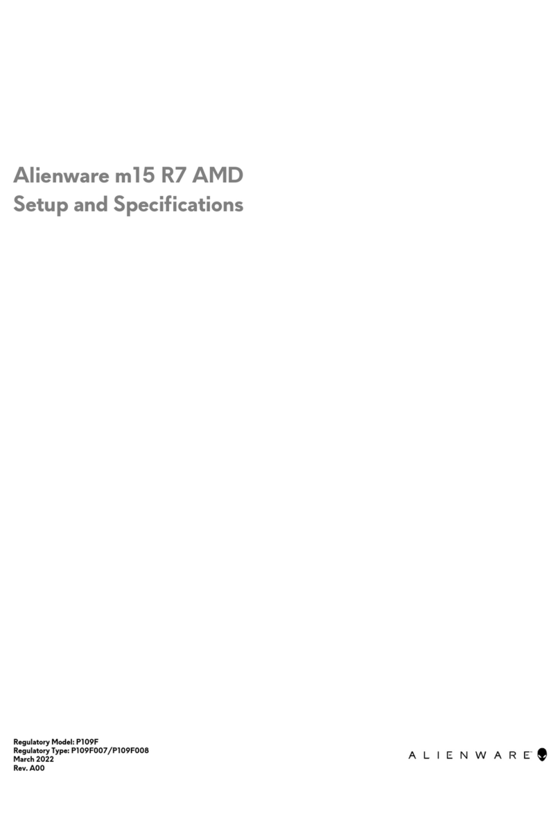 Alienware m15 R7 Setup and specifications