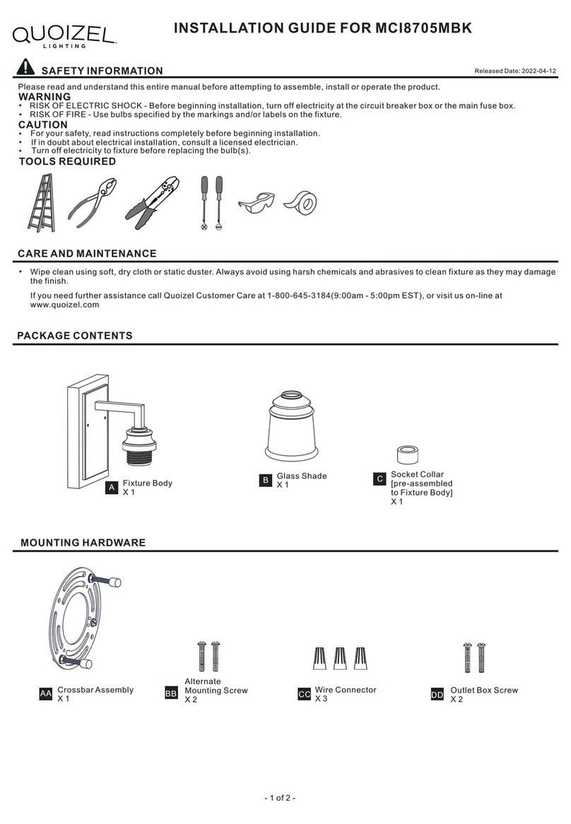 Quoizel MCI8705MBK installation guide