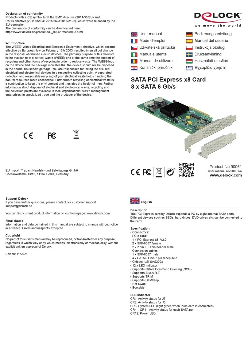 DeLOCK 90061 User manual DeLOCK 90061 User manual
