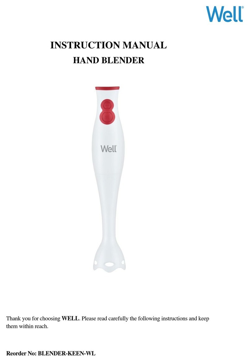 Well BLENDER-KEEN-WL instruction manual