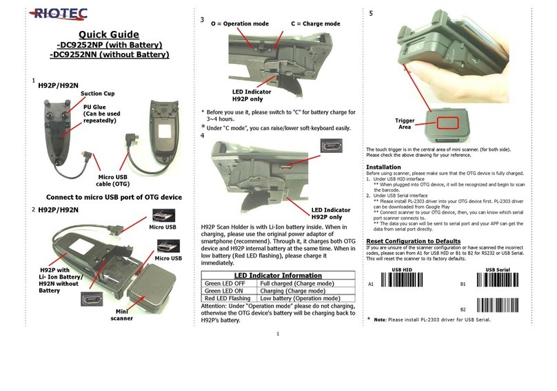 RIOTEC DC9252NP User manual