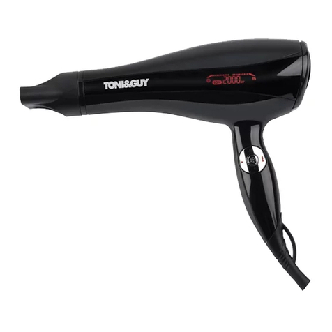 TONI&GUY TGDR5363E Installation guide