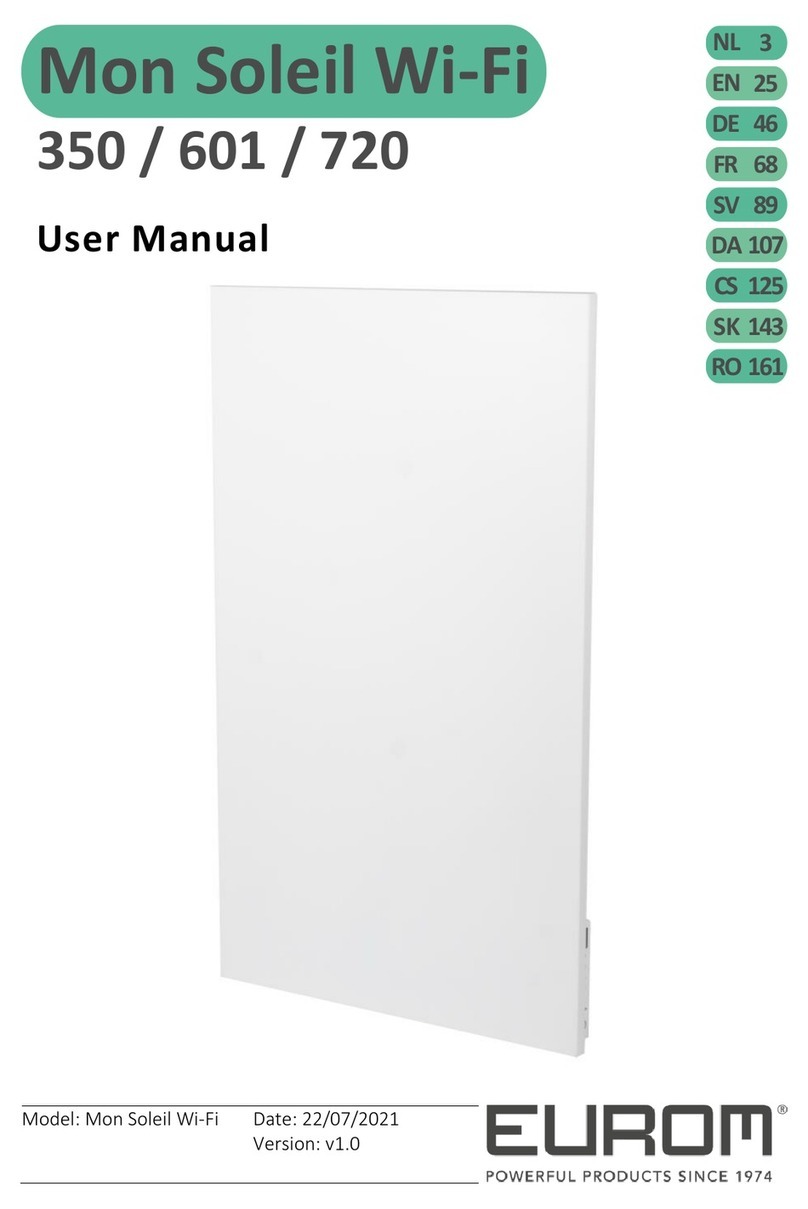 EUROM Mon Soleil Wi-Fi 350 User manual