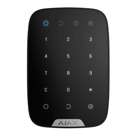 AJAX KeyPad Jeweller manual
