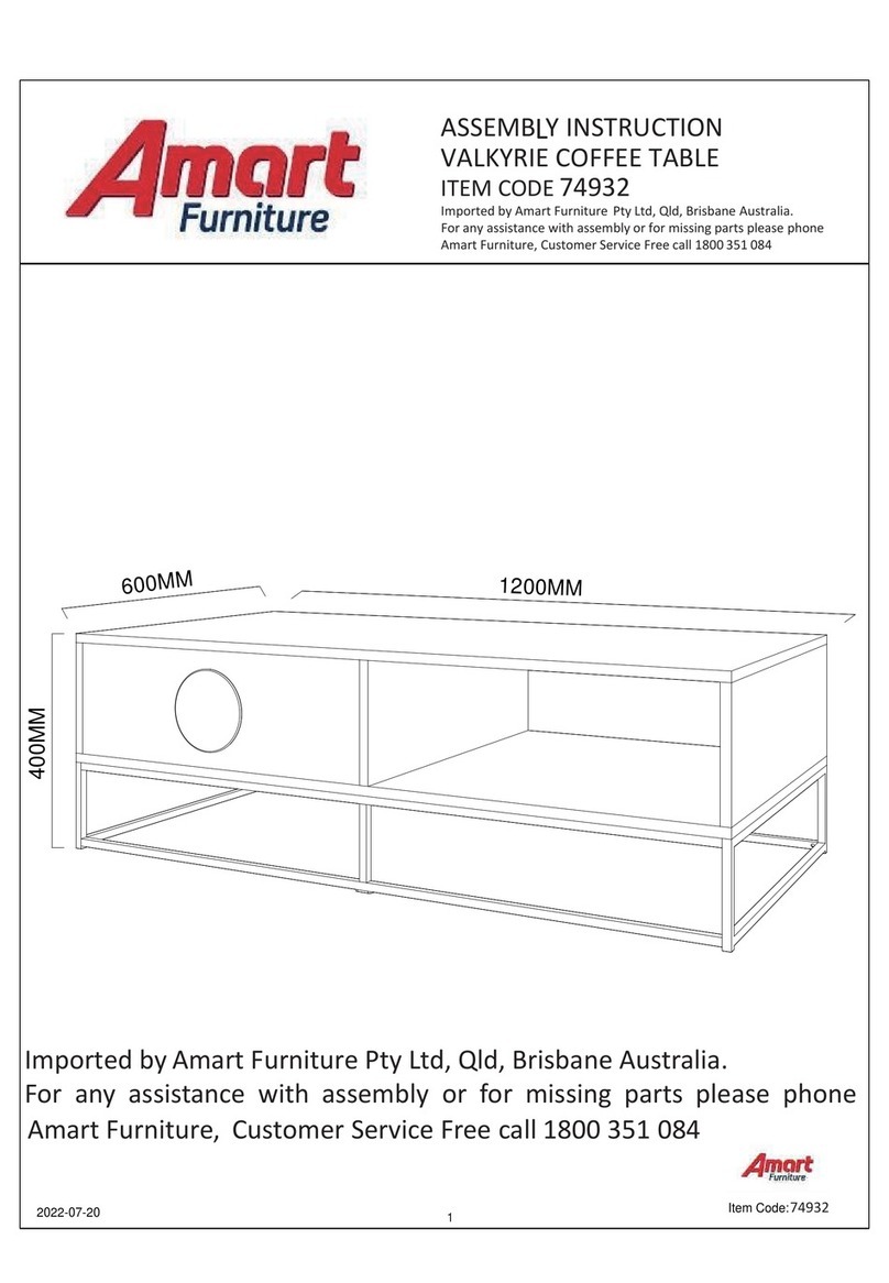 Amart Furniture VALKYRIE 74932 Assembly instruction Amart Furniture VALKYRIE 74932 Assembly instruction