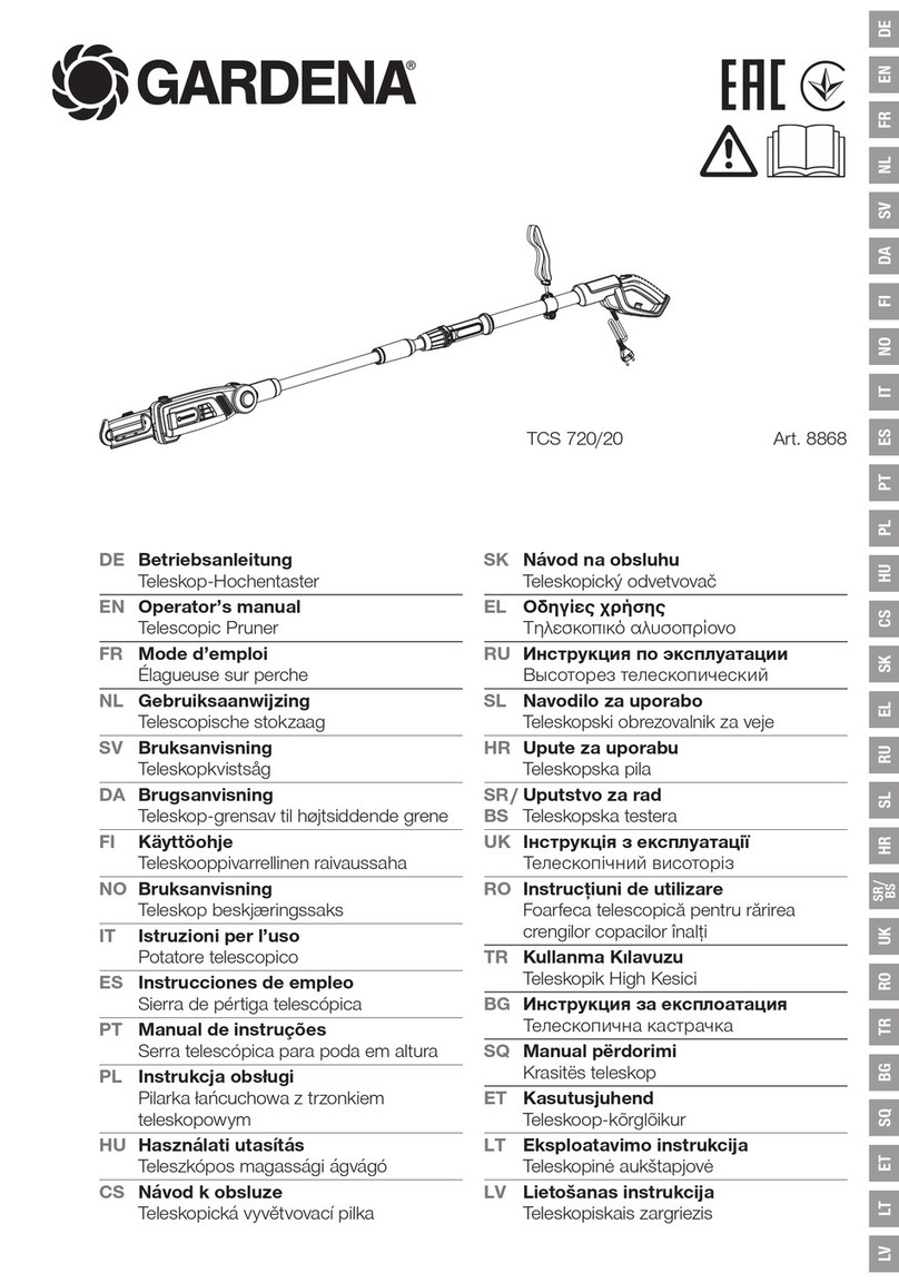 Gardena TCS 720/20 User manual Gardena TCS 720/20 User manual