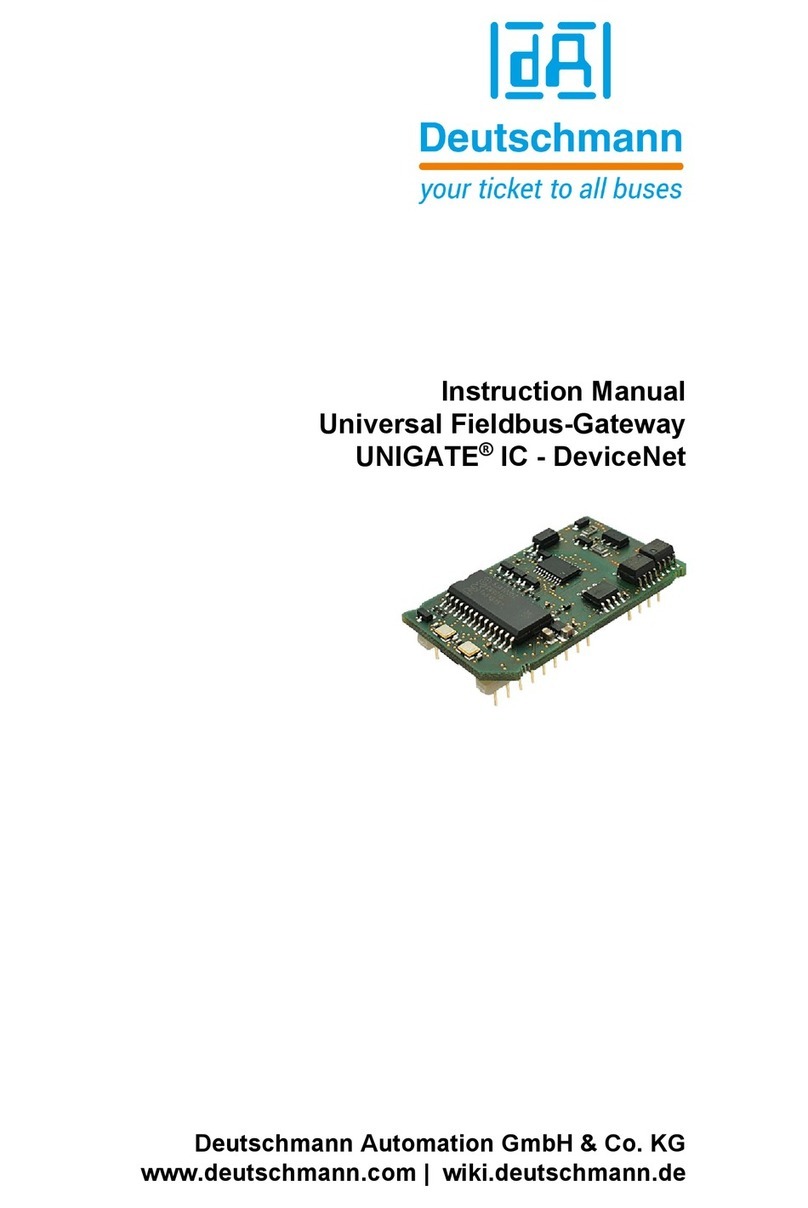DEUTSCHMANN AUTOMATION UNIGATE IC-DeviceNet User manual DEUTSCHMANN AUTOMATION UNIGATE IC-DeviceNet User manual
